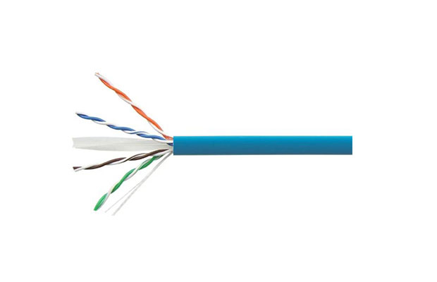 1427254-6 COMMSCOPE/AMP Copper Cable, category 6, 4 pair, UTP, CM rated, 23 AWG, 305 m RIB, blue