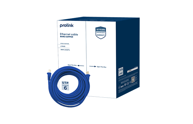 Cable Network UTP Prolink CAT6 23U-BLU 23AWG 0.53mm (1Box=305m) Original