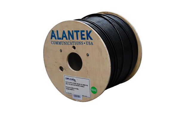 Alantek Cat6 301-6J08LG-P3BL UTP 23AWG Network Cable 4-pairs, Outdoor Black (305m/rl) - 1
