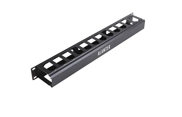 Alantek 1U Cable Management Panel (302-201ACM-1UBL) - 1