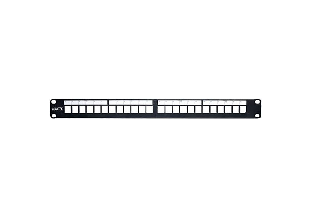 Alantek Cat6 1U 24-port Unshielded Blank patch Panel 302-201BLN-24BL) - 1