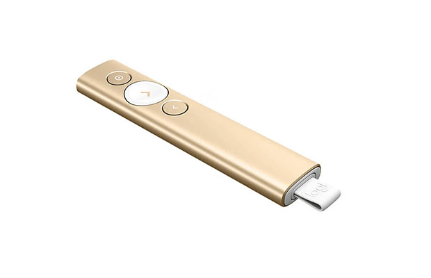 Logitech Spotlight Bluetooth &amp; Wireless Presentation Remote GOLD (910-004864) - 3