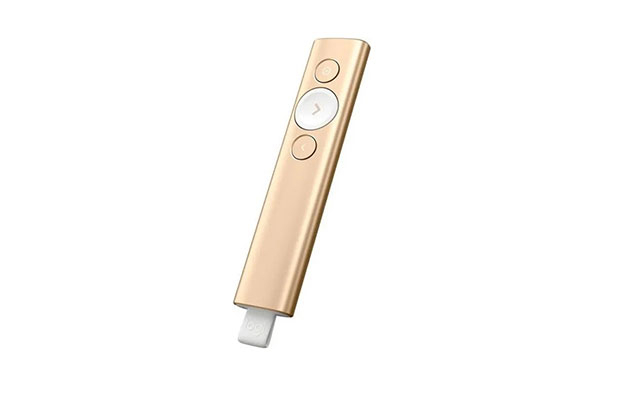 Logitech Spotlight Bluetooth &amp; Wireless Presentation Remote GOLD (910-004864) - 2