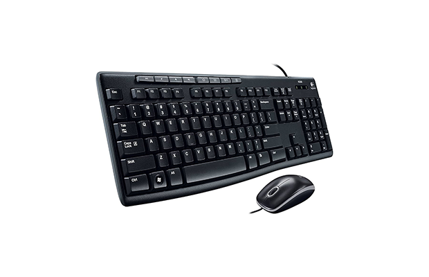 Logitech MK200 Media Corded Keyboard and Mouse Combo (920-002693)