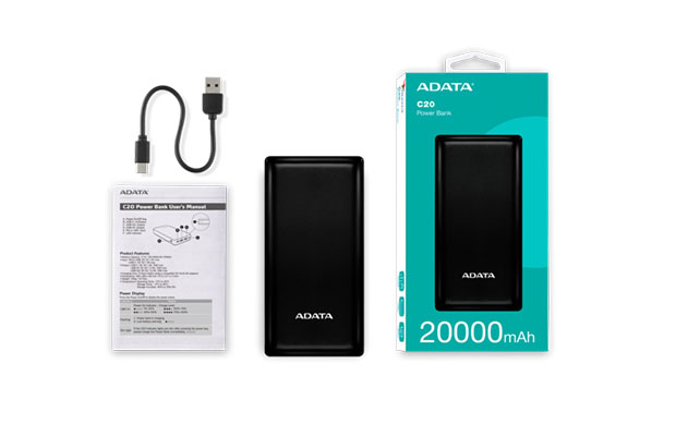 ATADA C20 Power Bank (20000mAh) Robust Power for 3-Device Charging - 4