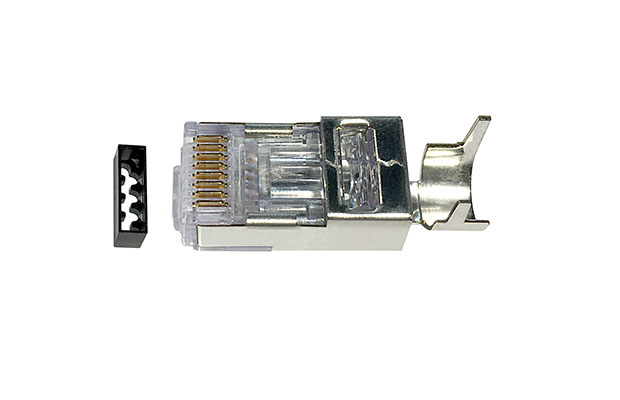 5-1933433-3 Modular Plug Kit, Cat6A, shielded, 8-position, 7.87 mm max cable jack OD, 100/bag - 1