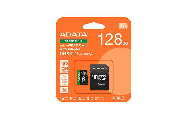 ADATA MicroSD 128GB Memory Card (AUSDX128GUI3V30SA2-RA1) - 1