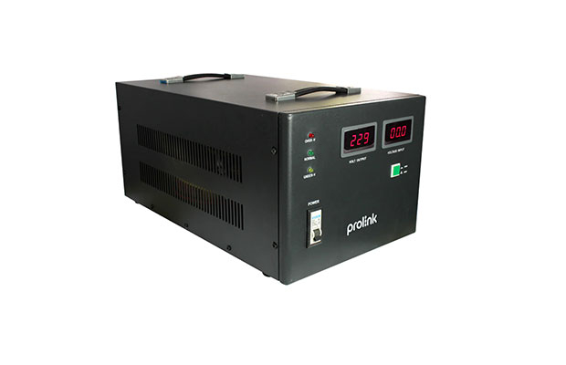 Auto Voltage PROLINK 1 phase 10KVA PVS10001AD servo Regulator/ Digital Display/ Low Frequency (1Yr) - 2