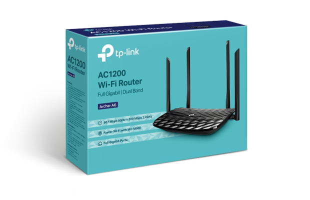 TP-Link Archer A6 AC1200 Wireless MU-MIMO Gigabit Router