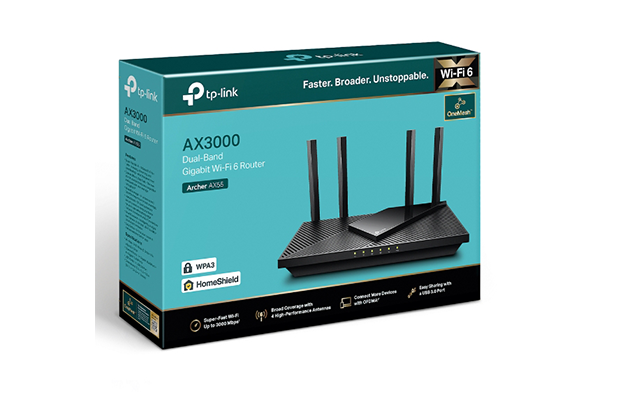 TP-LINK Archer AX55 AX3000 Dual Band Gigabit Wi-Fi 6 Router