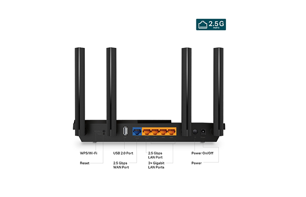 TP-Link Archer AX55 Pro AX3000 Multi-Gigabit Wi-Fi 6 Router with 2.5G Port