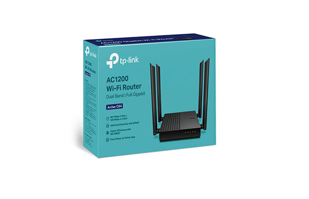 TP-Link Archer C64 AC1200 Wireless MU-MIMO WiFi Router - 4