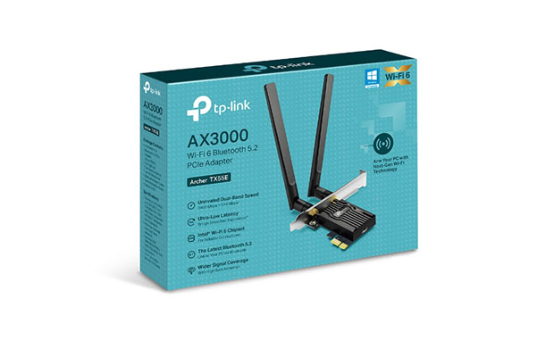 TP-Link Archer TX55E AX3000 Wi-Fi 6 Bluetooth 5.2 PCIe Adapter - 2