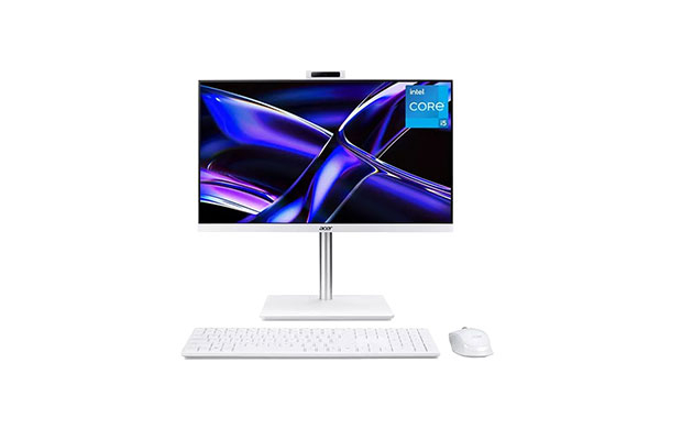 Acer AIO Aspire C24A-C5-120U-16GB-512GB-NOODD-UMA-LED23.8FHD-WLAN-Wireless KB+MS/White (3Y) - 1