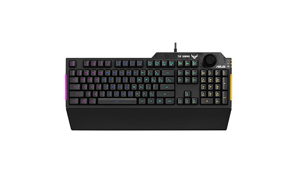 Asus RA04 TUF Gaming K1 RGB keyboard With Dedicated Volume Knob - 1