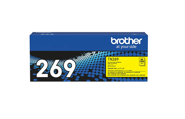 Brother TN269Y Original Toner Yellow 1,200pge For Printer (HL-L3240CW/L3560CDW/MFC-L3760CDW) - 1