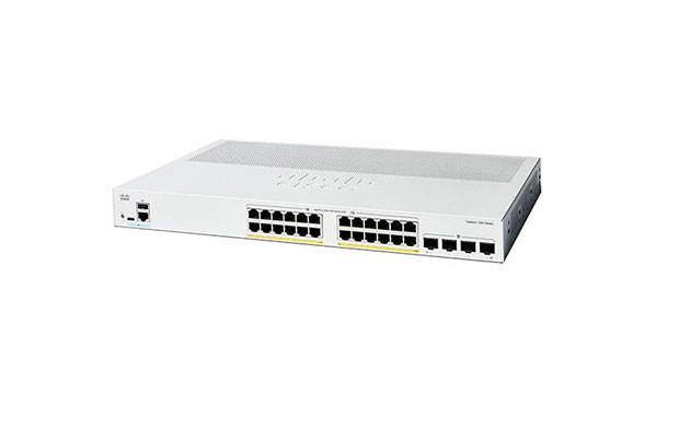Cisco Catalyst C1300-24FP-4G 24-Port PoE Managed, 4x1G SFP Switch - 1