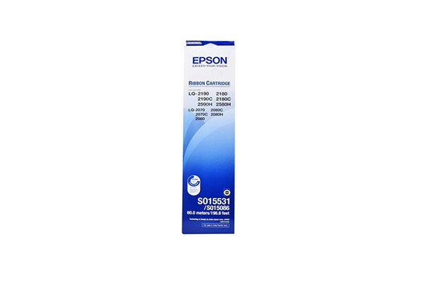 Ribbon Original Epson Pack S015531 (C13S015531)(S015086) 60 meters for (LQ-2190/2180/2080/2070) - 1