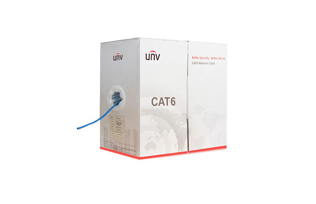 UNV 305M UTP Cat6 Network Cable 23AWG Blue Color (CAB-LC3100B-CCA-IN) - 2