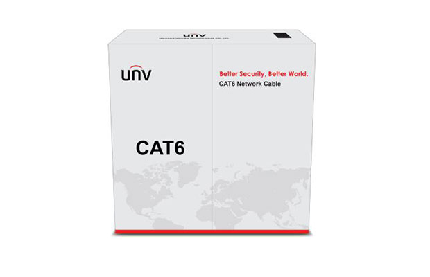 Uniview 305m UTP Cat6 Network Cable, Orange color (CAB-LC3100B-E-IN)