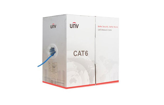 Uniview 305m UTP Cat6 Network Cable, Blue color (CAB-LC3100B-IN)
