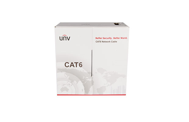 Uniview CAB-LC3110B-E-IN Cat6 Outdoor UTP Network Cable Black-Color 305M - 1