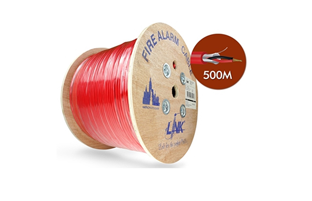 LINK FIRE ALARM, SHIELD 2x16 AWG, 1 PAIR, FPL, 500M/Roll (CB-0216)