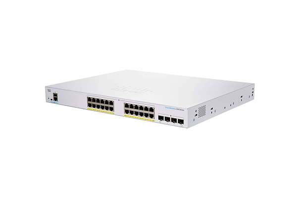 Cisco CBS250-24FP-4G-E Smart Managed 24-Port GE, 4x1G SFP, PoE Switch