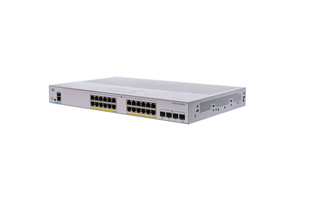 Cisco CBS350 Managed 24-port Gigabit PoE with 4x 1G SFP (CBS350-24P-4G-EU) - 1