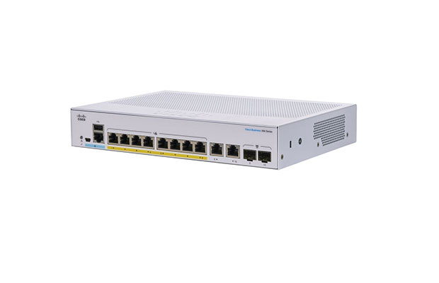 Cisco CBS350-8P-E-2G-EU 8-Port GE PoE+ Gigabit Managed Switch