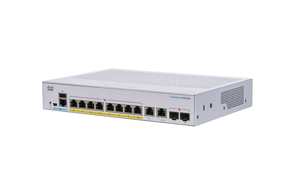 Cisco CBS350-8P-E-2G-EU Managed Switch 8-Port GE, PoE, Ext PS, 2x1G Combo