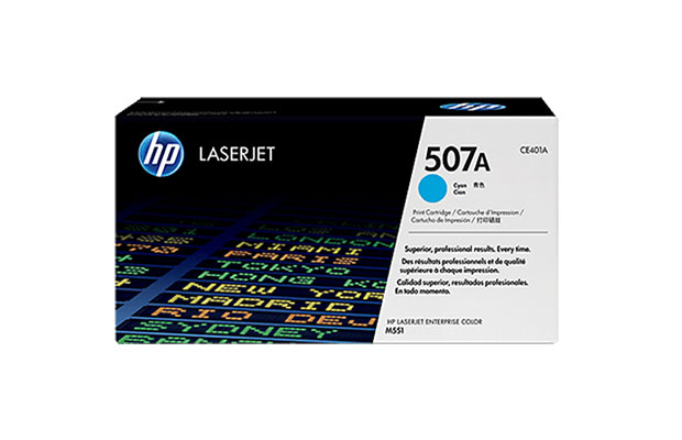 Toner HP Laser 507A Cyan Original Cartridge (CE401A) 6,000Pages for M551dn - 1