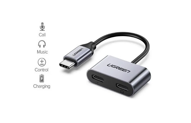 UGREEN 60165 Type C Male To 2 Type-C Female Audio Adapter - 2