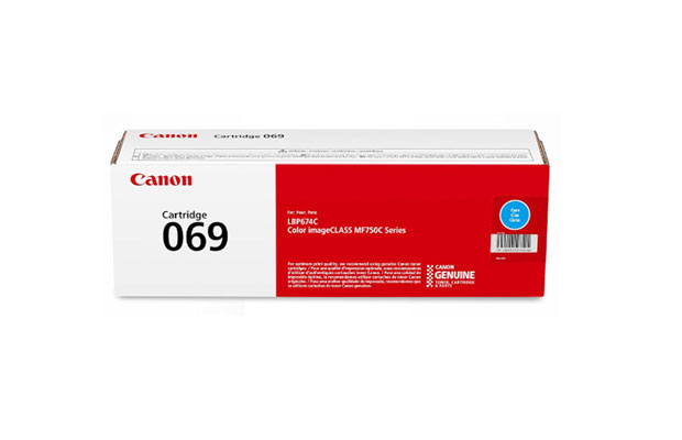 Toner Original Canon 069 Cyan Cartridge for Printer MF753cdw/LBP674cdw/MF751cdw (2,100ps) - 1