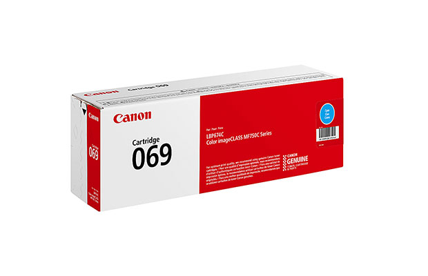 Toner Original Canon 069 Cyan Cartridge for Printer MF753cdw/LBP674cdw/MF751cdw (2,100ps) - 2