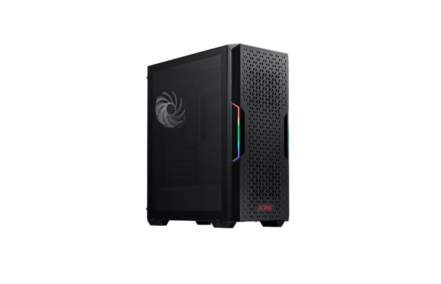 XPG Case STARKER AIR Black &amp; White (Include 1 ARGB + 1 Black Fan) - 3