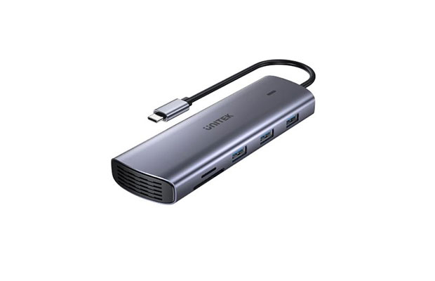 Unitek D1113A 9in1 USB-C Hub with Dual Display, Dual Card Reader and 100W PD - 1