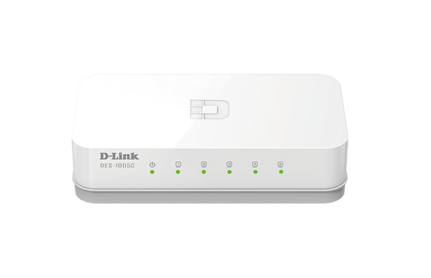 D-Link DES-1005C 5-Port 10/100Mbps Unmanaged Desktop Switch