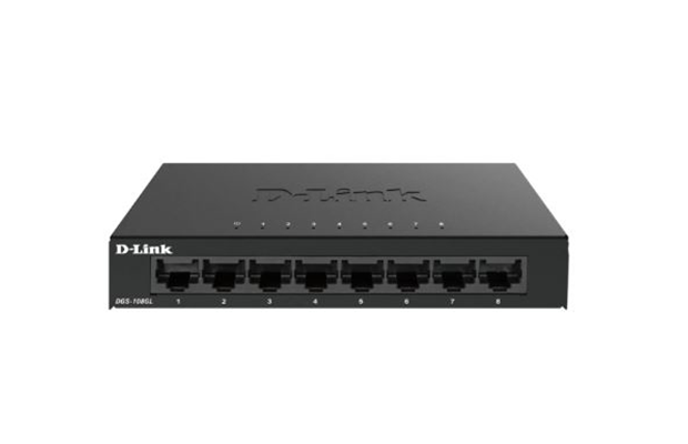 D-Link DGS-108GL 8-Port Gigabit Unmanaged Desktop Switch