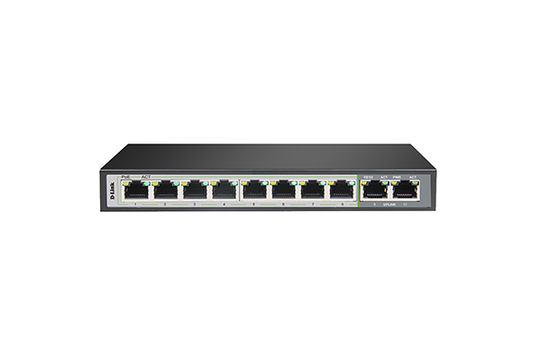 D-Link DGS-F1010P-E 10-Port Gigabit PoE Switch