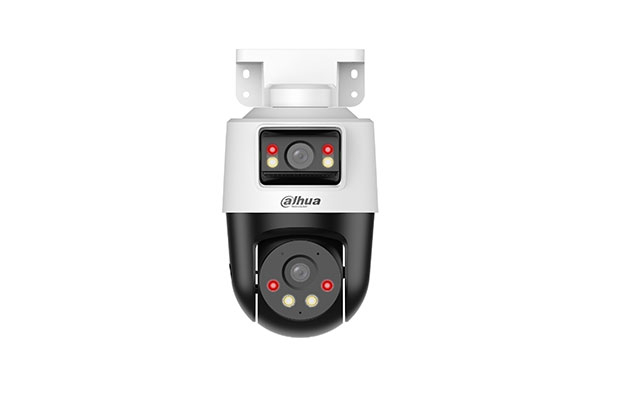 Dahua IPC-PTS1439B-E2-S-PV 4+4MP Active Deterrance Dual-lens Fixed-focal Entry Network PT Camera - 1