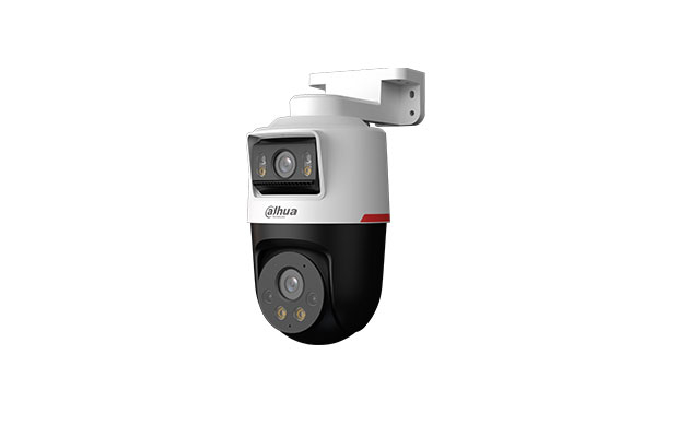 Dahua IPC-PTS2249B-E2-S-PV-PRO 2+2MP WizColor Active Deterrance Dual-lens Fixed-focal Pan &amp; Tilt WizSense Network Camera - 1