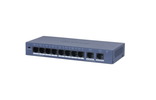 Dahua DH-S3010-8GT-90 10-Port Unmanaged Desktop Switch with 8 Port PoE (96W) - 1