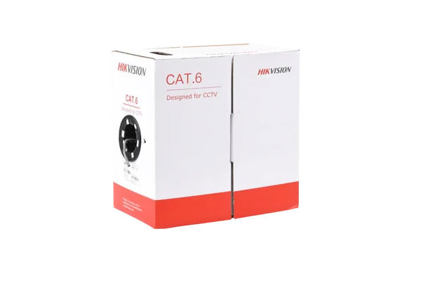 Hikvision 305m CAT6 UTP Network Cable (Solid Copper, 0.55mm) Gray (DS-1LN6U-G) - 1