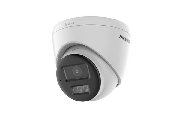 Hikvision DS-2CE78K0T-LXTS 3K Two Way Audio &amp; Siren Fixed Bullet Turret Camera - 1