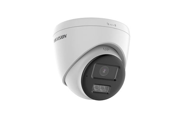 Hikvision DS-2CE78K0T-LXTS 3K Two Way Audio &amp; Siren Fixed Bullet Turret Camera - 3