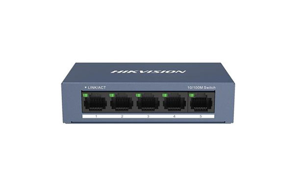 Hikvision DS-3E0105-O 5-Port Fast Ethernet Switch (10/100Mbps RJ45) - 1