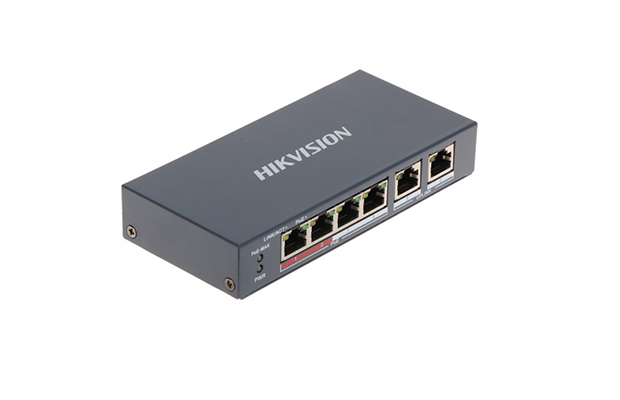 Hikvision DS-3E0106P-E/M 4 Port Fast Ethernet Unmanaged POE Switch