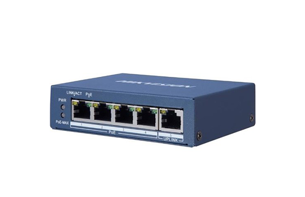Hikvision DS-3E0505P-E 4-Port Gigabit Unmanaged POE Switch