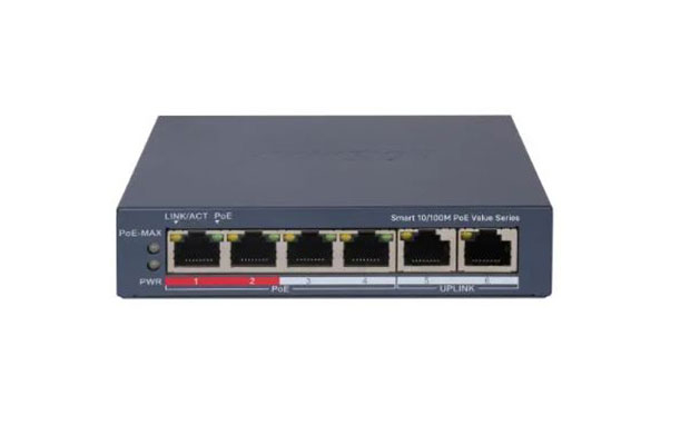 Hikvision DS-3E1106P-EI/M 4-Port Fast Ethernet Smart POE Switch